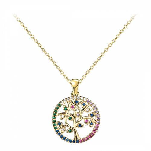 K Gold Multi Color Life Necklace - Liv Oliver - Modalova