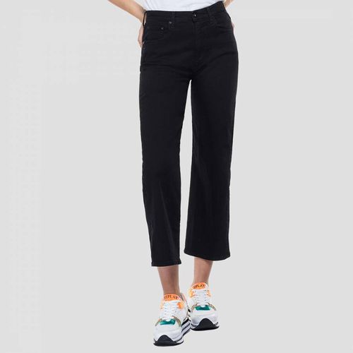 Black Reyne Straight Stretch Jeans - Replay - Modalova