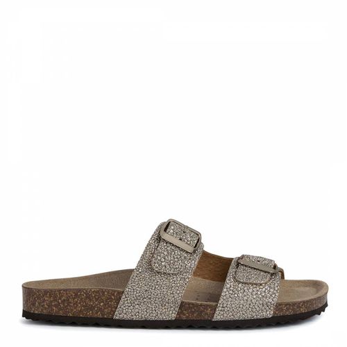 Sand Metallic Brionia L Sandals - Geox - Modalova