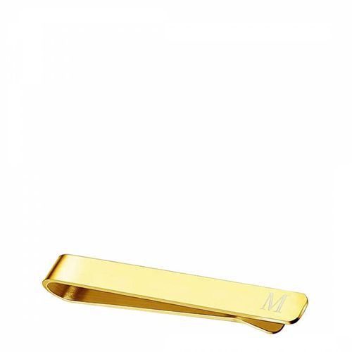 K Gold Initial M Tie Bar - Stephen Oliver - Modalova