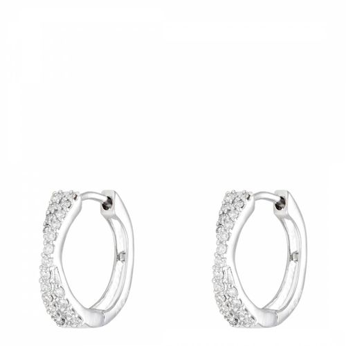 Silver Diamond Earrings - Diamantini - Modalova
