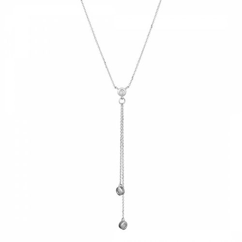 Diamond Hanging Circle Necklace - Diamond And Co - Modalova