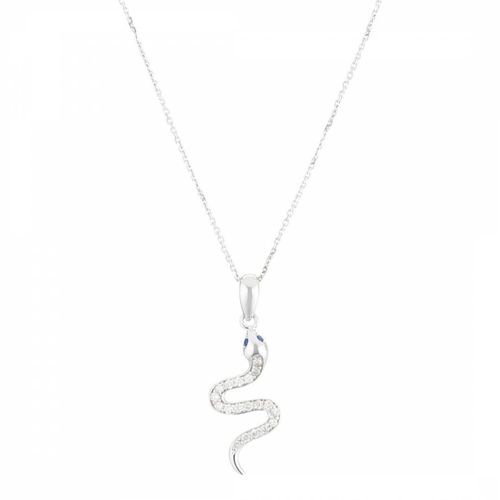 Diamond Snake Pendant Necklace - Diamond And Co - Modalova