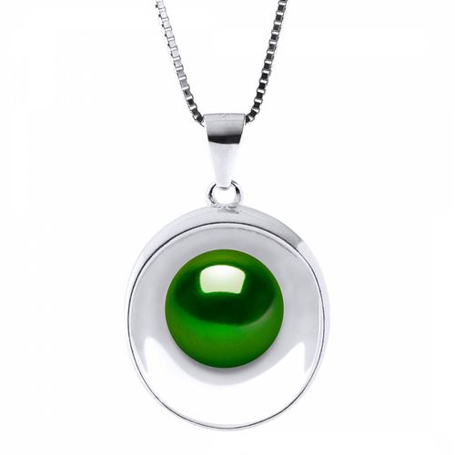 Silver/Malachite Real Cultured Pearl Necklace - Atelier Pearls - Modalova