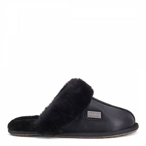 Black Closed Mule Satin Slippers - Australia Luxe Collective - Modalova