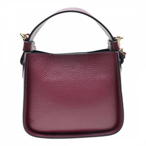 Burgundy Leather Top Handle Bag - Carla Ferreri - Modalova