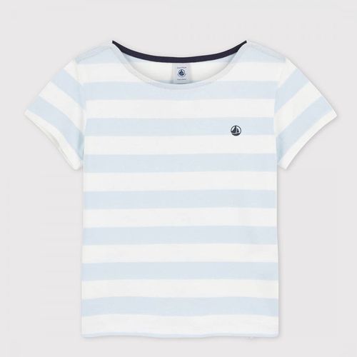 Blue Stripe Cotton T-Shirt - Petit Bateau - Modalova