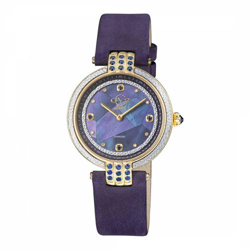 Women's Gold/Blue Matera Watch 35mm - Gevril - Modalova