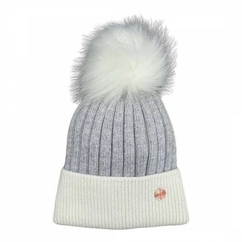 Adult & White Single Pom Cashmere Blend Hat - Look Like Cool - Modalova