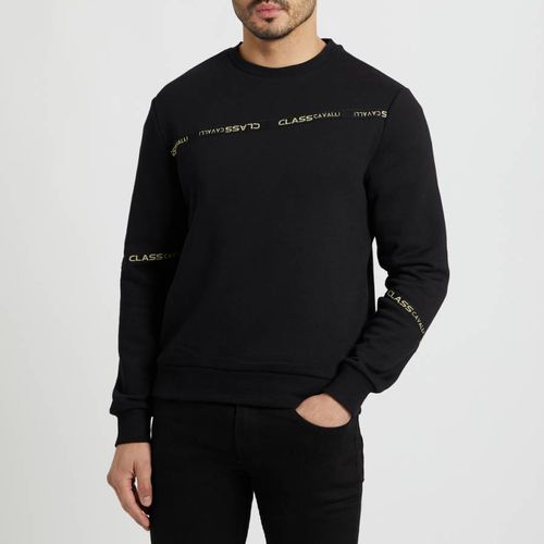 Logo Taping Cotton Blend Sweatshirt - Cavalli Class - Modalova