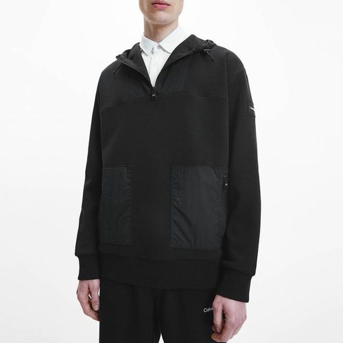 Hooded Tech Cotton Blend Jacket - Calvin Klein - Modalova