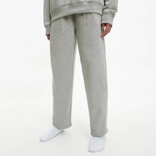 Wide Leg Cotton Blend Pyjama Bottoms - Calvin Klein - Modalova
