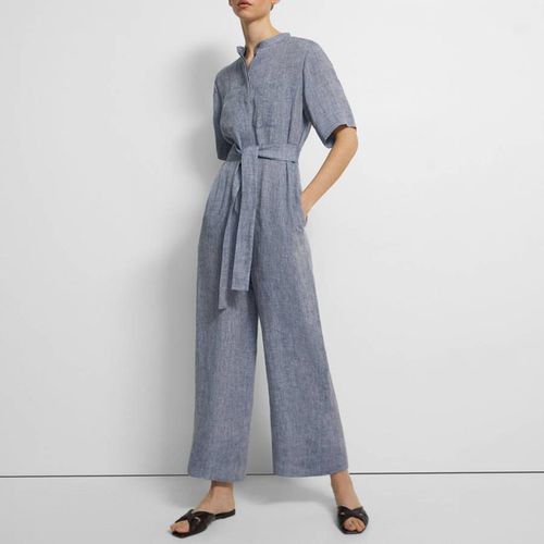 Chambray Patch Pocket Jumpsuit - Theory - Modalova