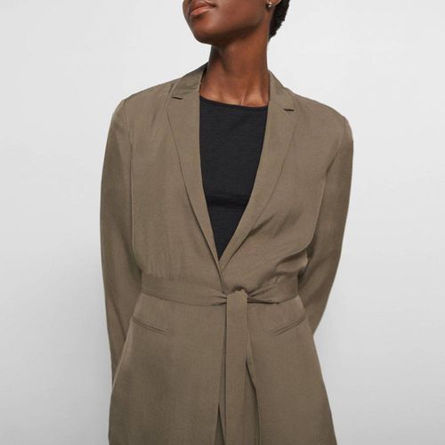 Taupe Elastic Back Jacket - Theory - Modalova