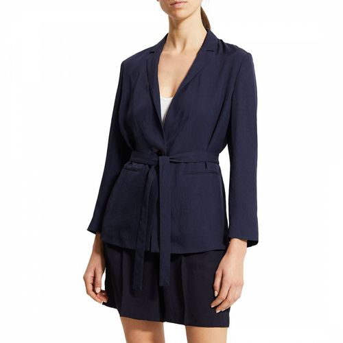 Navy Elastic Back Jacket - Theory - Modalova