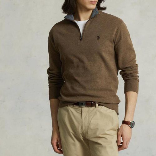 Half Zip Double Knit Sweatshirt - Polo Ralph Lauren - Modalova
