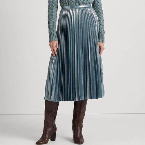 Sea Blue Suzu Pleated Midi Skirt - Lauren Ralph Lauren - Modalova
