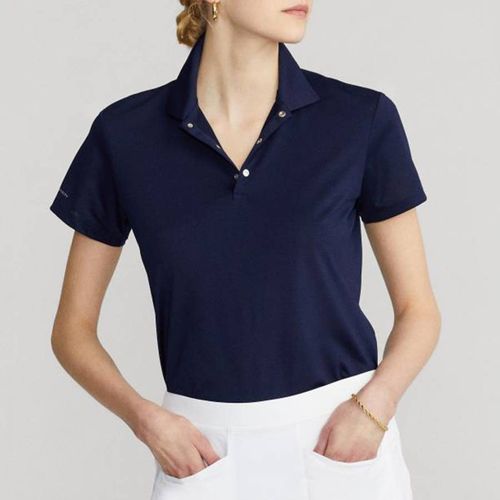 Navy Pique Stretch Polo Shirt - Polo Ralph Lauren - Modalova