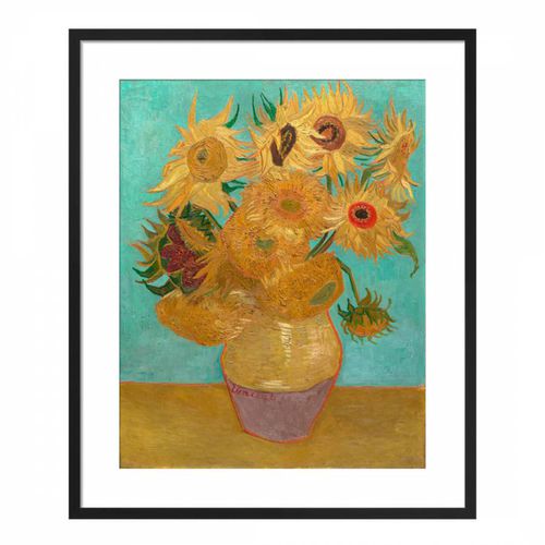Sunflowers 1888 -1889 36x28cm Framed Print - Vincent Van Gogh - Modalova