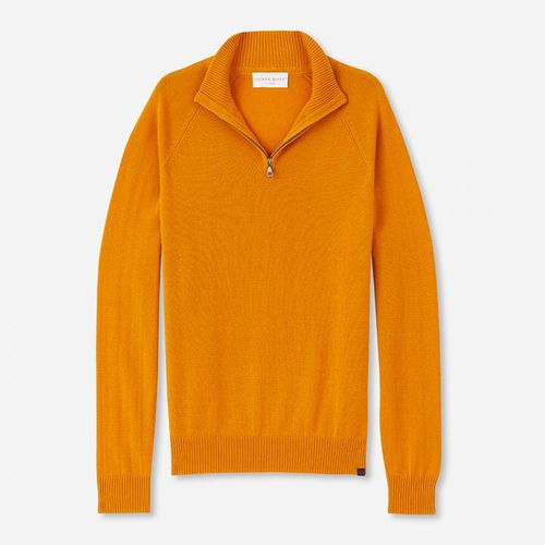 Orange Finley 1 Pullover Zip Top - DEREK ROSE - Modalova