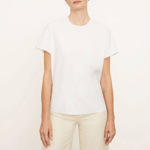 White Flutter Linen Blend Blouse - Vince - Modalova