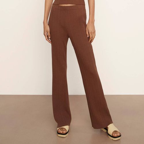 Tan Flare Stretch Trousers - Vince - Modalova