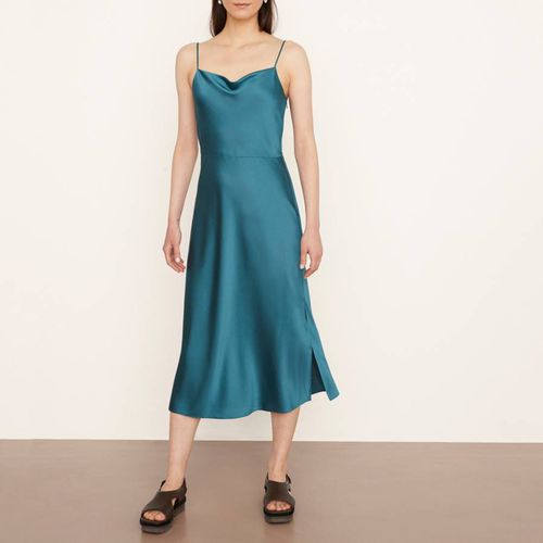 Blue Cowl Neck Slip Dress - Vince - Modalova