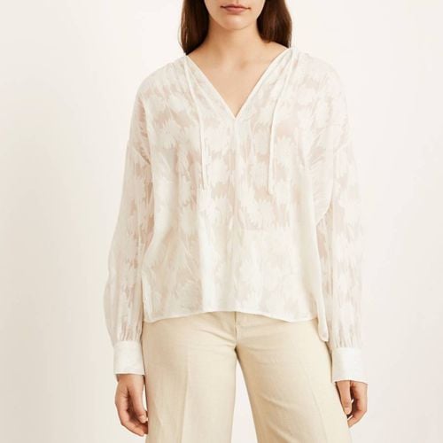 White Tie Neck Silk Blend Blouse - Vince - Modalova