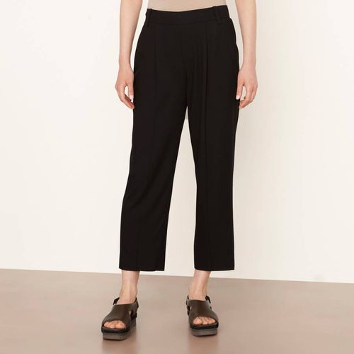 Black Pleat Front Trousers - Vince - Modalova