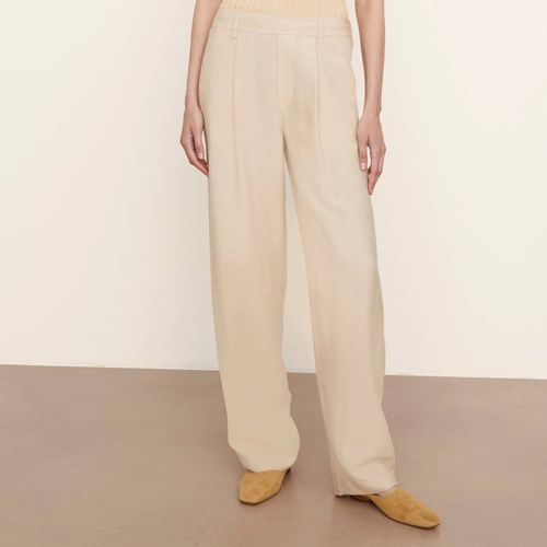 Cream Straight Leg Trousers - Vince - Modalova