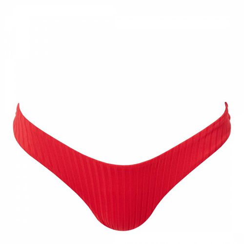 Red Ribbed Vienna Bottom - Melissa Odabash - Modalova