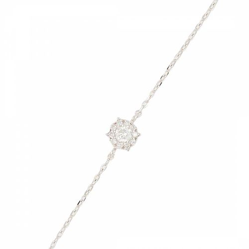 Silver Diamond Circle Pendant Bracelet - Diamantini - Modalova