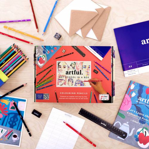 Art School in a Box - Colouring Pencil Edition - Artful - Modalova