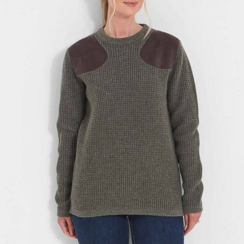 Khaki Gairloch Lambswool Blend Jumper - SchÃ¶ffel - Modalova