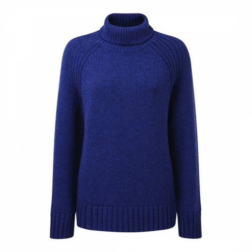 Navy Roll Neck Wool Jumper - Schöffel - Modalova