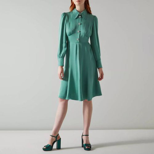 Green Mira Midi Shirt Dress - L K Bennett - Modalova