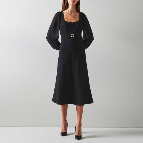Black Perdy Belted Dress - L K Bennett - Modalova