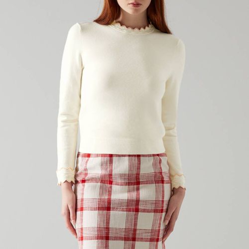 Cream Keeler Wool Blend Jumper - L K Bennett - Modalova