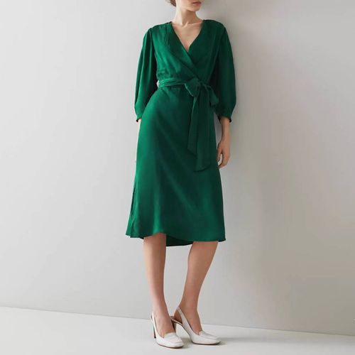 Green Iris Belted Dress - L K Bennett - Modalova