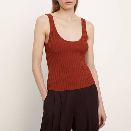 Rust Tie Back Cotton Top - Vince - Modalova