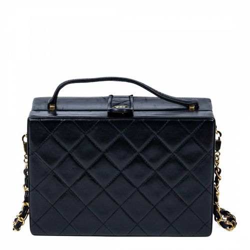 Black Chain Box Bag - Vintage Chanel - Modalova