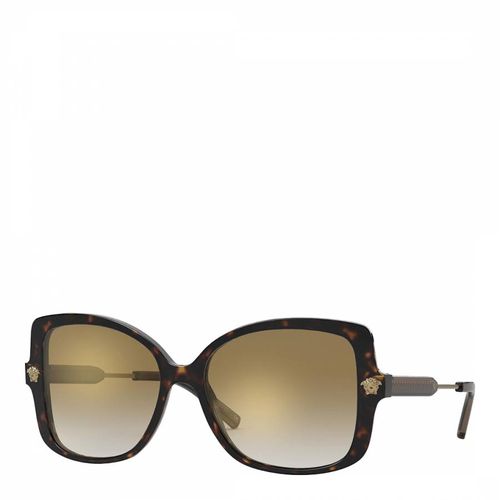 Women's Brown Gradient Sunglasses 56mm - Versace - Modalova