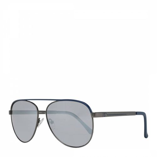 Men's Grey Gunmetal Gunmetal Sunglasses 60mm - Guess - Modalova