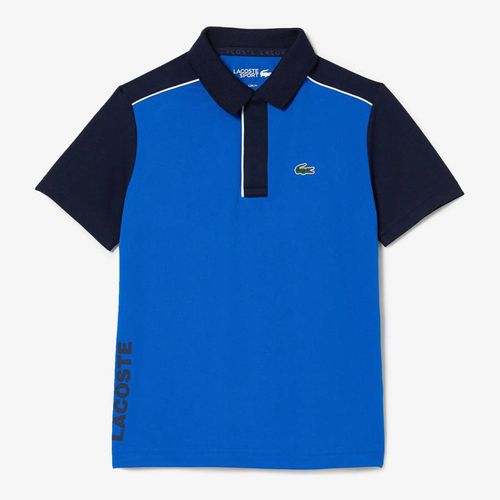Kid Boy's Blue Colourblock Polo Shirt - Lacoste - Modalova