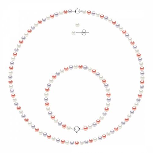 Multicolour Complete Necklace Earrings And Bracelet Set - Manufacture Royale - Modalova