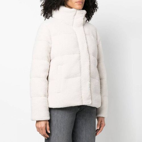 White Branded Puffer Coat - Michael Kors - Modalova