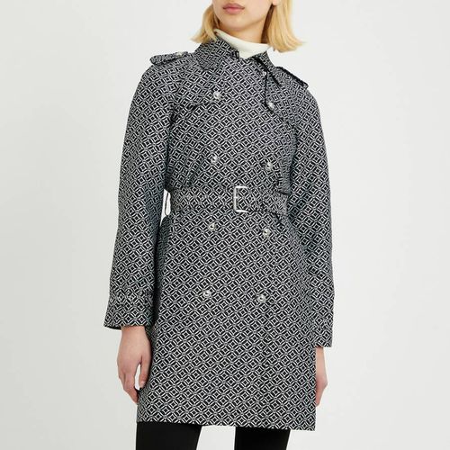 Multi MK Printed Trench Coat - Michael Kors - Modalova