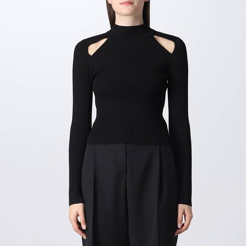 Black Cutout Mock Neck Jumper - Michael Kors - Modalova