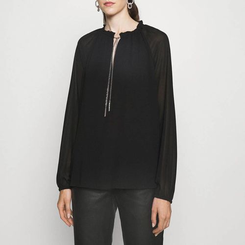 Black Solid Chain Blouse - Michael Kors - Modalova