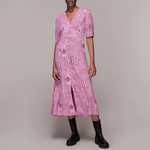 Pink Bandana Print Neave Midi Dress - WHISTLES - Modalova